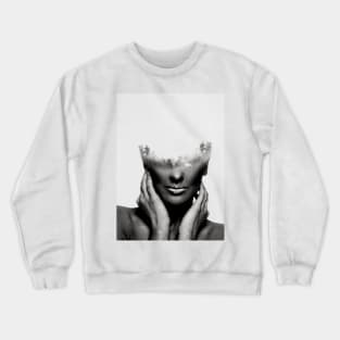 black woman mountains Crewneck Sweatshirt